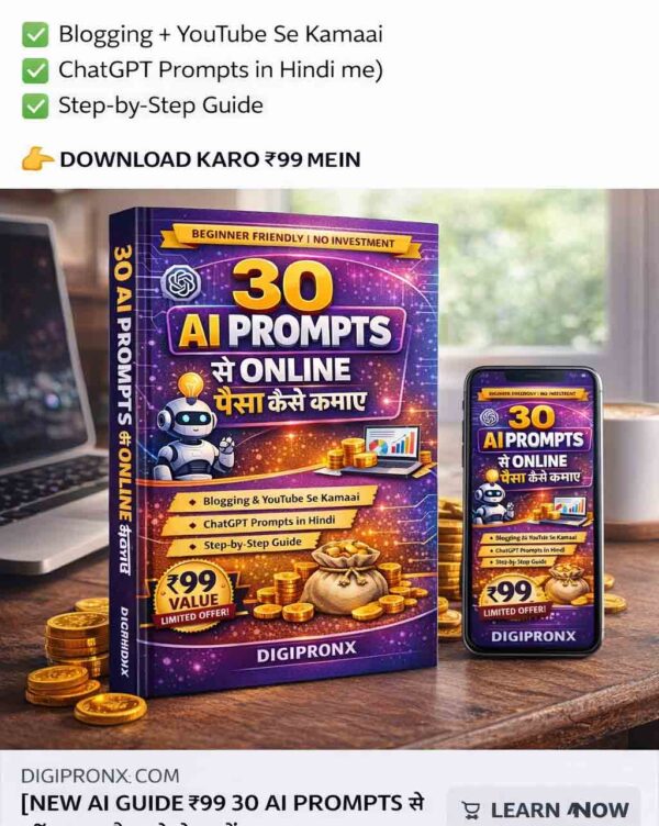 30 AI Prompts se online paisa kaise kamaye guide