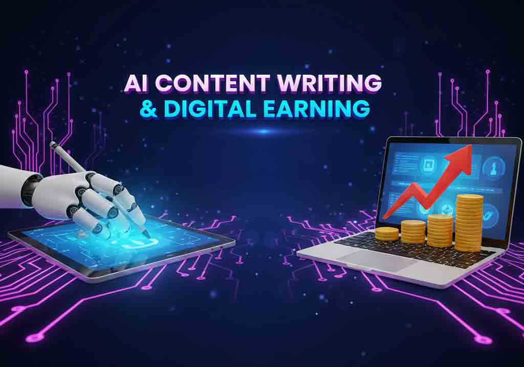 Comprehensive infographic showing AI Affiliate Marketing Strategies for digital earning.