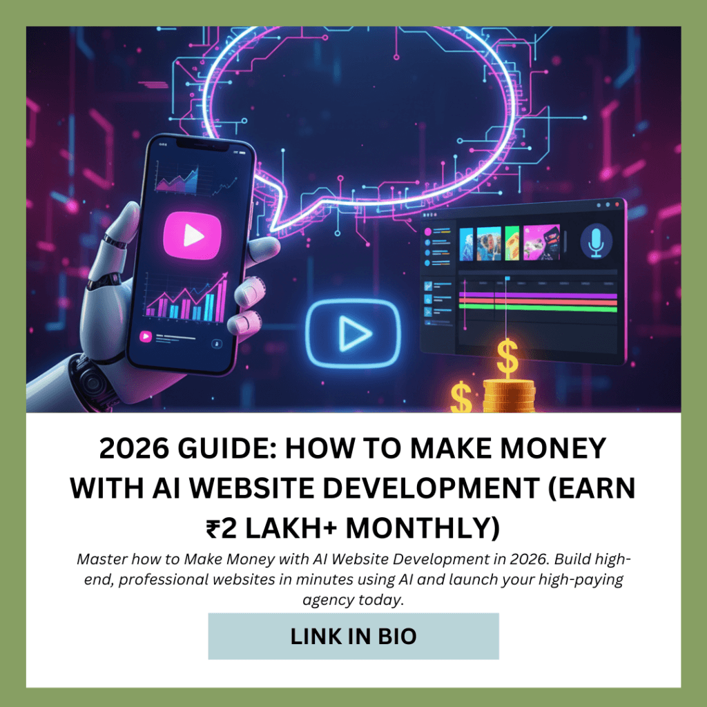 2026 Guide: How to Make Money with AI Website Development (Earn ₹2 Lakh+ Monthly) guide