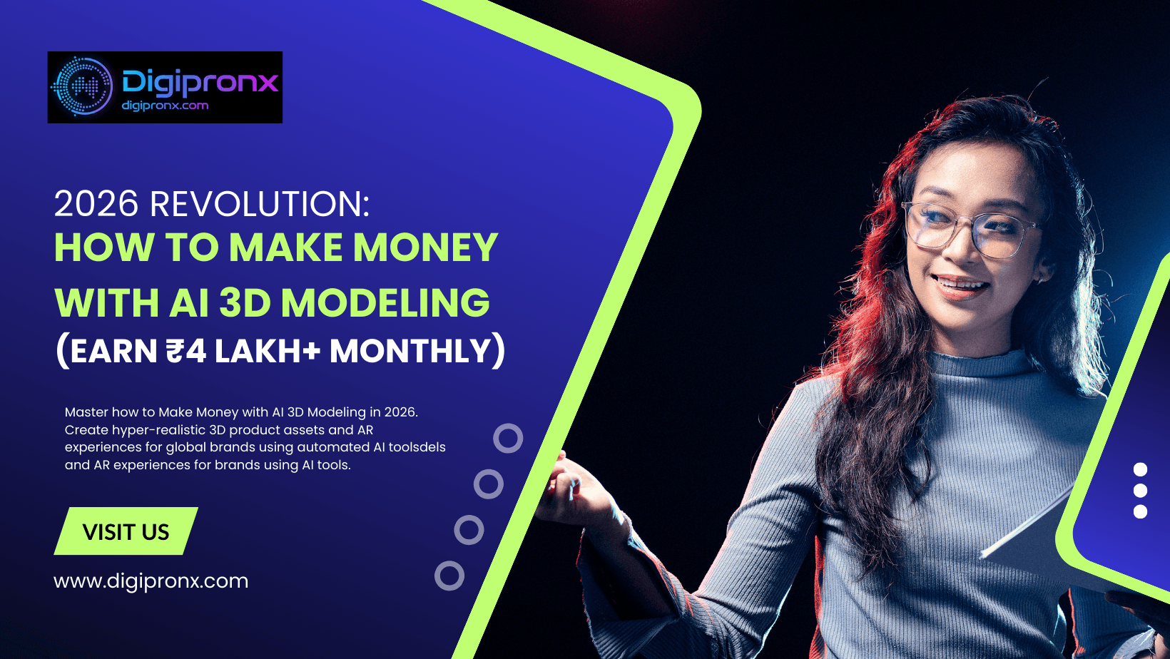2026 Revolution: How to Make Money with AI 3D Modeling (Earn ₹4 Lakh+ Monthly) Guide