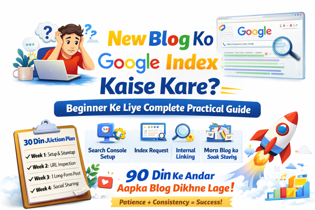 New Blog Ko Google Index Kaise Kare? – Beginner Ke Liye Complete Practical Guide (2026)