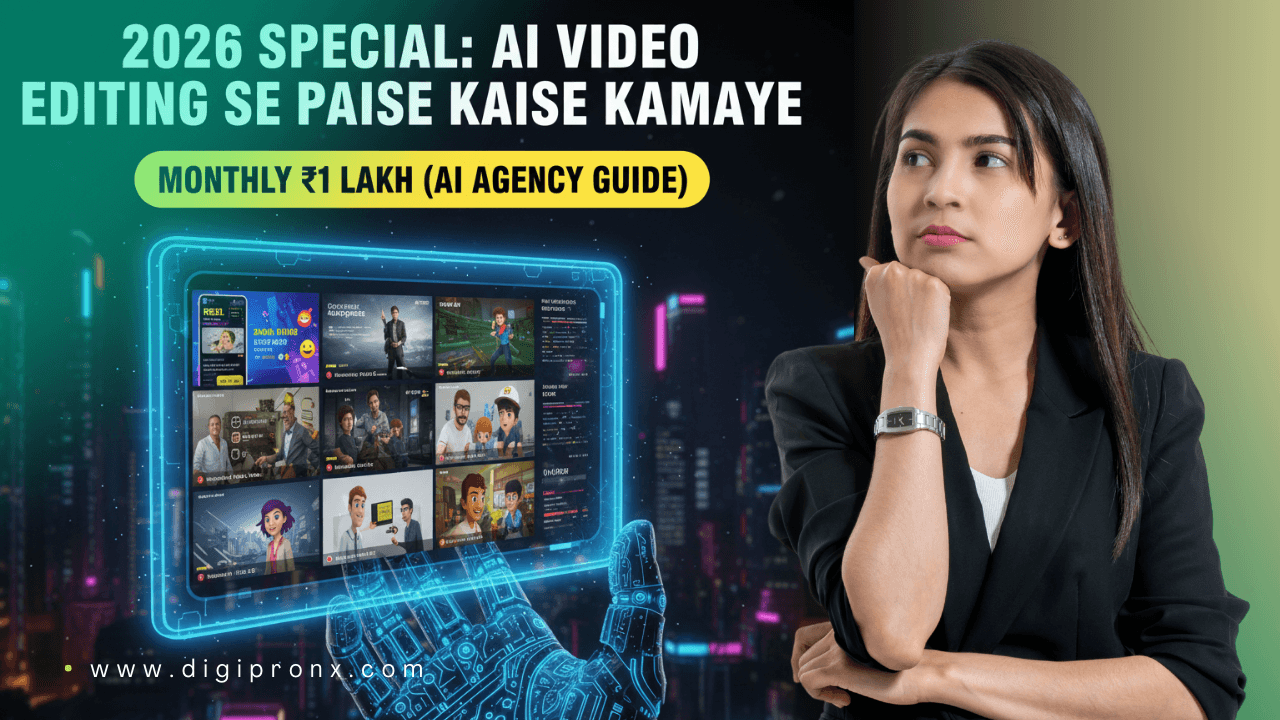 2026 Special: AI Video Editing se Paise Kaise Kamaye (Monthly ₹1 Lakh) Guide